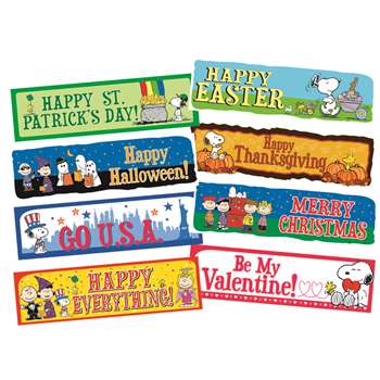 Peanuts Year Of Holidays Mini Bulletin Board Set By Eureka