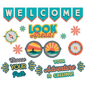 Adventurer Look Ahead Welcome Bulletin Board Set, EU-847803