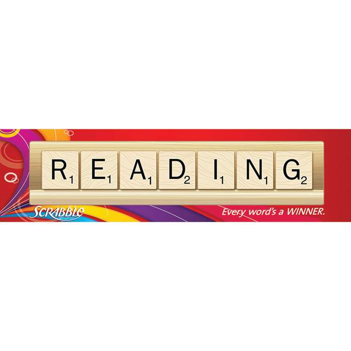 Scrabble Reading Classroom Banner By Eureka