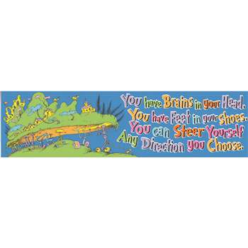 Seuss - Oh The Places You'Ll Go Banner Classroom By Eureka