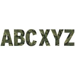 Classic Camo 7 Deco Letters, EU-850004