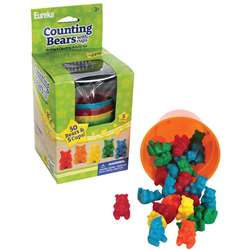Counting Bear Cups 50 Ct Bears 5 Cups By Eureka
