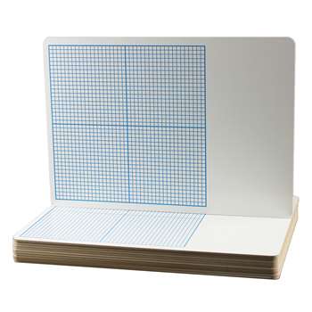 Flipside 12Pk Dry Erase Base Ten Grid Boards Class Pack By Flipside