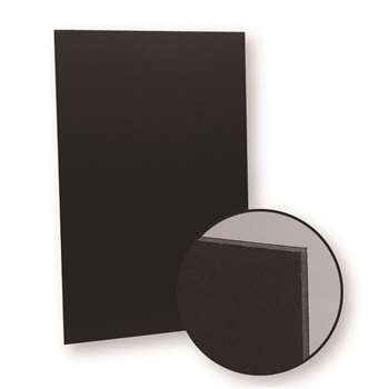 Black On Black 10Pk Foam Board 20X30 By Flipside