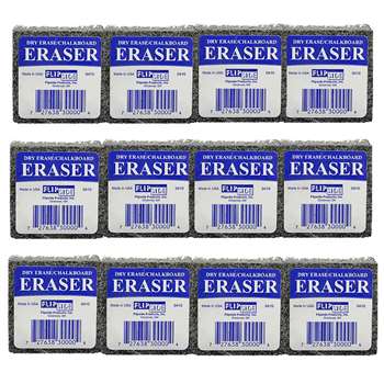 Flipside Student Eraser 12Pk Class Pack 2X2 By Flipside