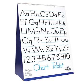 Spiral Bound Flip Chart Stand With 5&quot; Ruled Chart, FLP30501