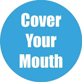 Cover Ur Mouth Cyan Anti-Slip Floor Sticker 5Pk, FLP97058