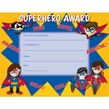 Superhero Certificate, FLPSH001