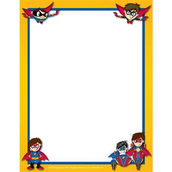 Superhero Border Paper, FLPSH002