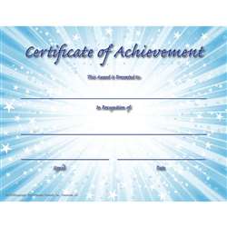 Certificate Of Achievement, FLPVA707