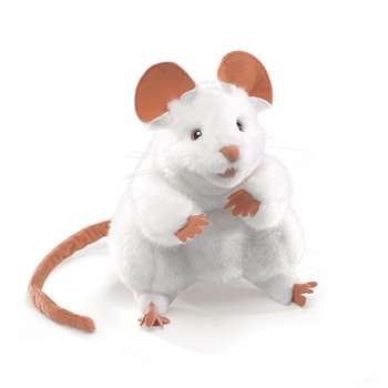 Puppets White Mouse By Folkmanis