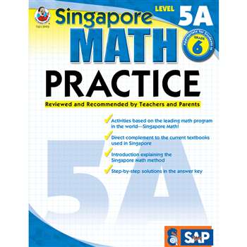 Math Practice Level 5A Gr 6 By Carson Dellosa