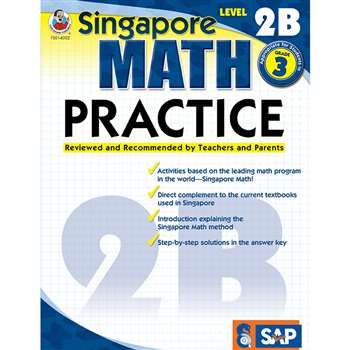 Math Practice Level 2B Gr 3 By Carson Dellosa