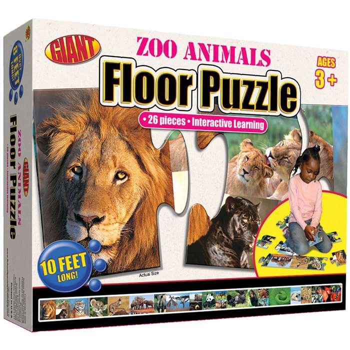 Zoo Animals Puzzle Ages 3-6 By Carson Dellosa