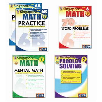 Singapore Math Bundle Gr 7 By Carson Dellosa