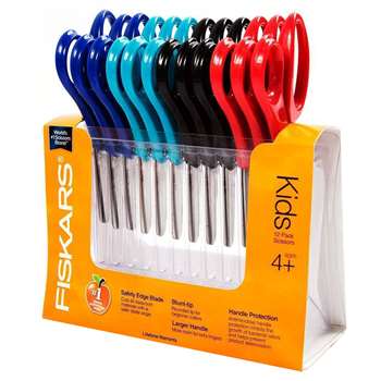 Scissors Kids Classpk 12/Pk 5Inch Blunt Ambidextrous By Fiskars Manufacturing