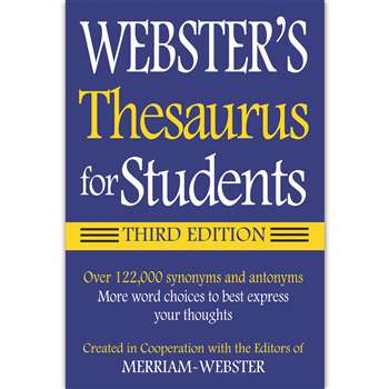 Websters Thesaurus For Students By Federal Street Press