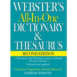 Websters All In One Dictionary & Thesaurus Second Edition By Federal Street Press