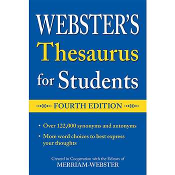 WEBSTERS THESAURUS FOR STUDENTS - FSP9781596951815
