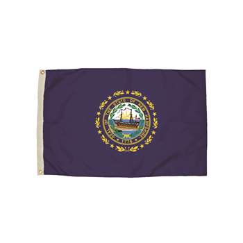 3X5 Nylon New Hampshire Flag Heading & Grommets, FZ-2282051