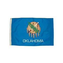 3X5 Nylon Oklahoma Flag Heading & Grommets, FZ-2352051