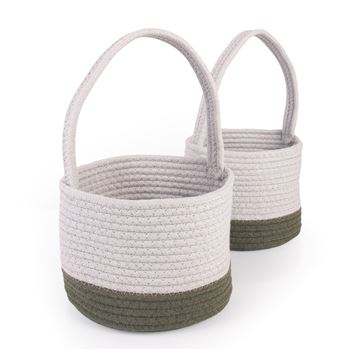 Woven Block Baskets Set Of 2, GD-6752