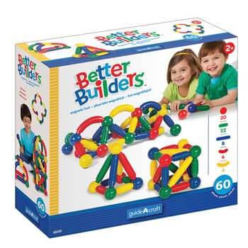 Magneatos Better Builders 60 Piece Set By Guidecraft Usa