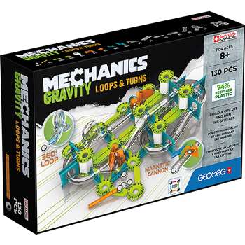 Gravity Loops & Turns 130 Pcs Mechanics Recycled, GMW763