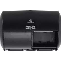 Compact 2-Roll Side-by-Side Coreless High-Capacity Toilet Paper Dispenser - GPC56784A