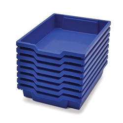 8/PK SHALLOW TRAY F1 ROYAL BLUE - GTSF0106P8