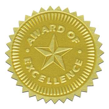Gold Foil Embossed Seals Award Of Excellence, H-VA373