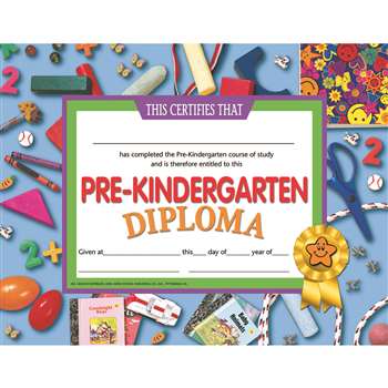 Pre-Kindergarten Diploma By Hayes School Publishing