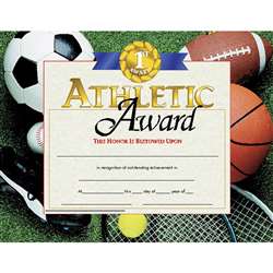Certificates Athletic Award 30 Pk 8.5 X 11 By Hayes School Publishing