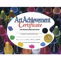 Certificates Art Achievement 30/Pk 8.5 X 11 By Hayes School Publishing