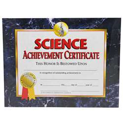 Certificates Science 30/Pk 8.5 X 11 Achievement By Hayes School Publishing