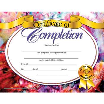 Certificates Of Completion 30/Pk 8.5 X 11 Inkjet Laser By Hayes School Publishing