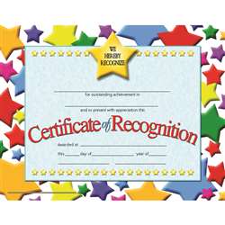 Certificates Of Recognition 30 Pk 8.5 X 11 Inkjet Laser By Hayes School Publishing