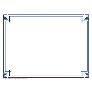 Four Square Border Paper Blue, H-VA906