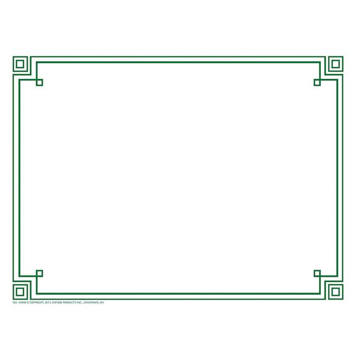 Four Square Border Paper Green, H-VA908