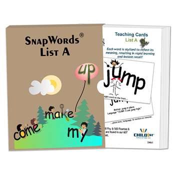 Snapwords Teaching Cards List A, HB-SWA1