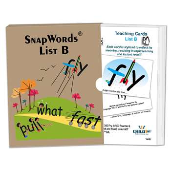 Snapwords Teaching Cards List B, HB-SWB1