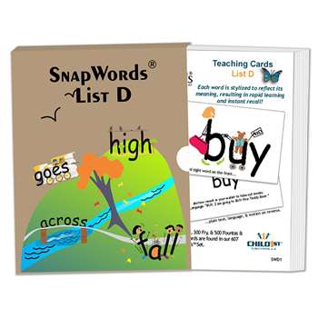 Snapwords Teaching Cards List D, HB-SWD1