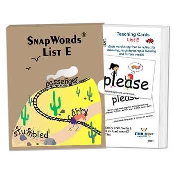 Snapwords Teaching Cards List E, HB-SWE1