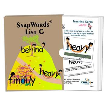 Snapwords Teaching Cards List G, HB-SWG1