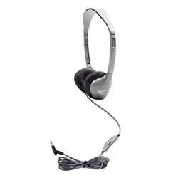 Personal Stereo Mono Headphones Leatherette Ear Cushions W/ Volume By Hamilton Electronics Vcom