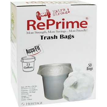 Heritage Accufit RePrime Trash Bags - HERH5645TCRC1