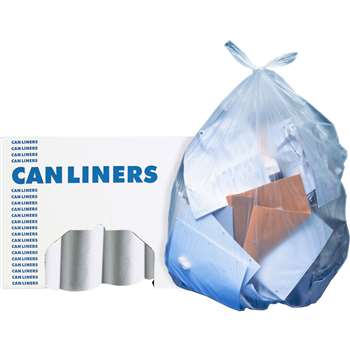 Heritage AccuFit .9mil Clear Can Liners - HERH6644TCR01