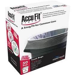 Heritage Accufit Reprime 32 Gallon Can Liners - HERH6644TCRC1