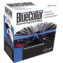 BlueCollar 30-gallon Drawstring Trash Bags - HERN6034YKRC1