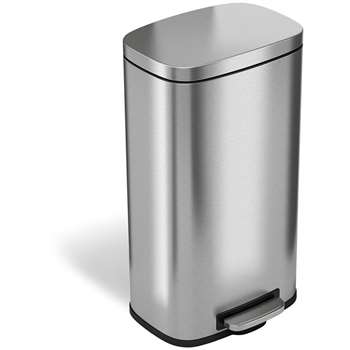 HLS Commercial Stainless Steel Soft Step Trash Can - HLCHLSS08R